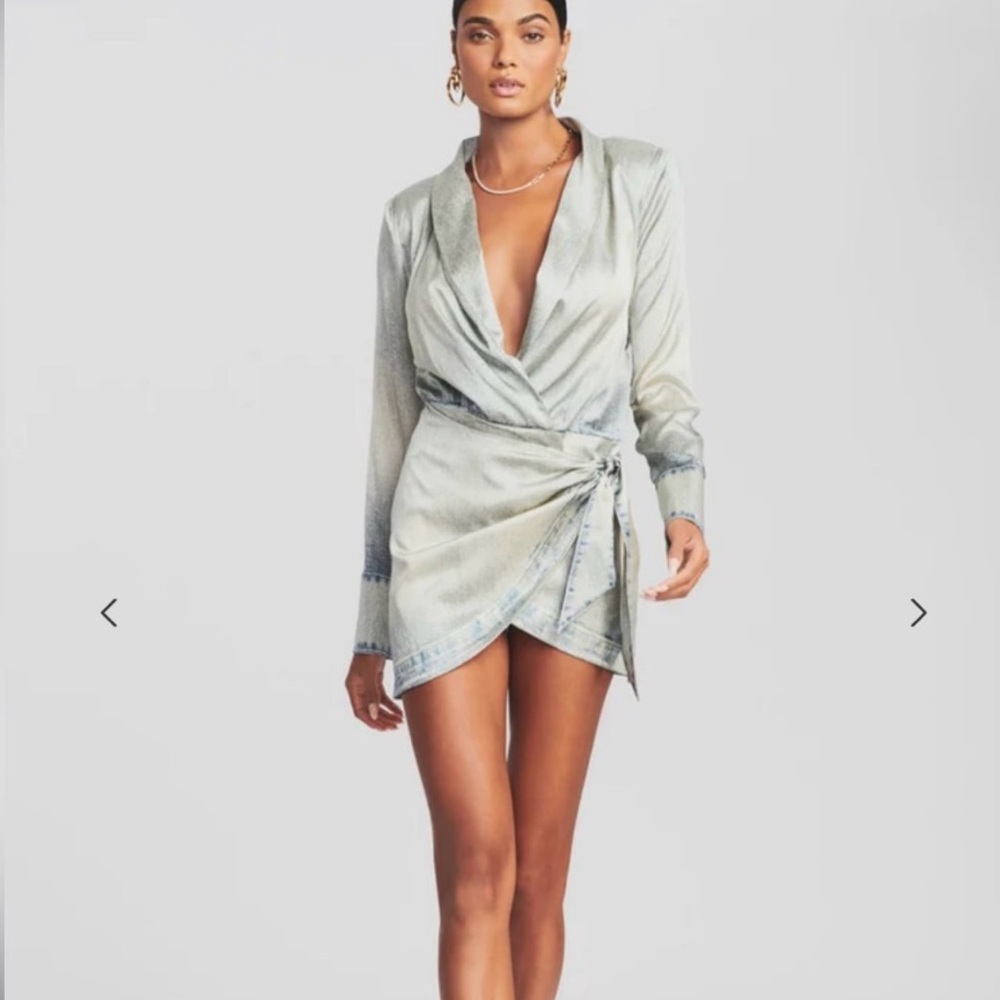 RETROFÊTE Hailey Silk Dress ; Romano Denim ; New with tags, never worn